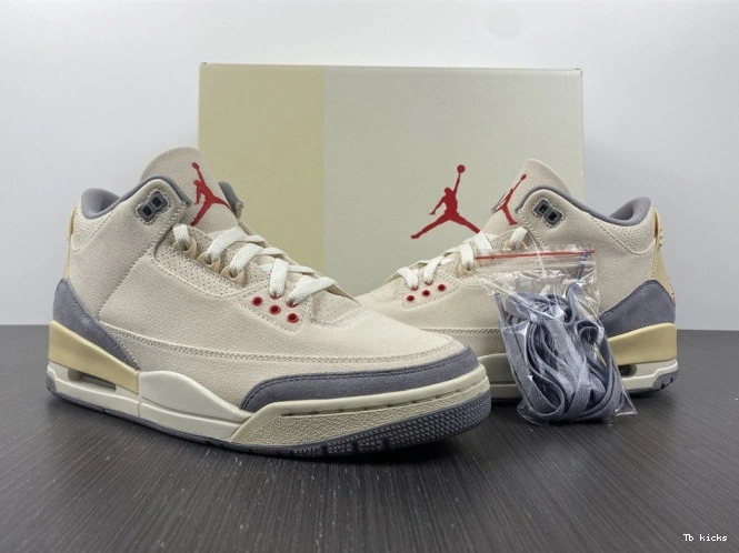 Cheap TBK Retro 3 Air Jordan DH7139-100 Muslin 0806